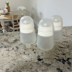 nanobébé White/Translucent Baby Feeding Bottles - Set of 3